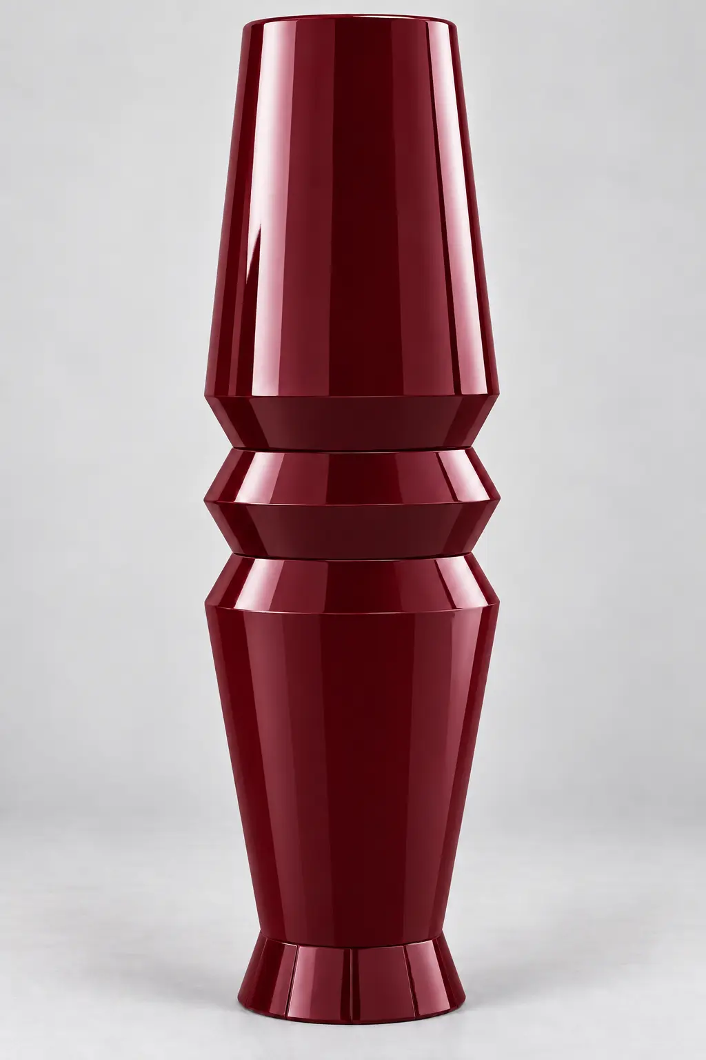 Modelo Duplo Aro em fibra de vidro, cor Vinho brilhante
