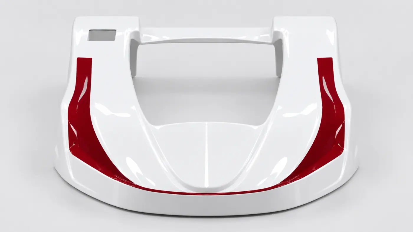 Carenagem para Kart vista de frente